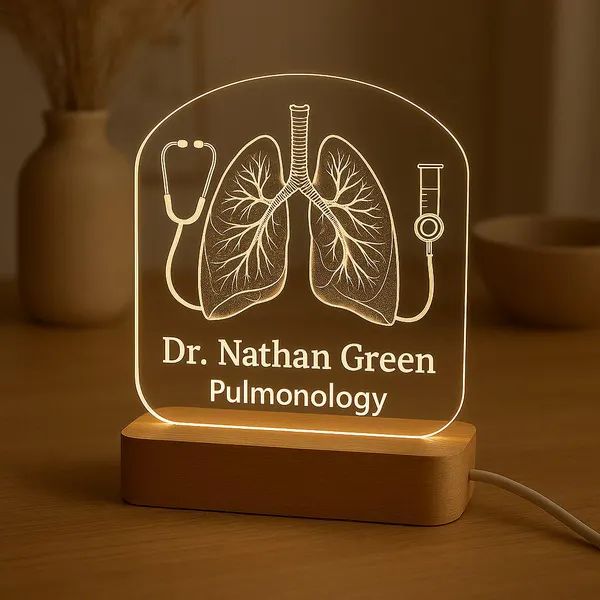 Custom 3D LED Acrylic Table Top Lamp – Personalized Design